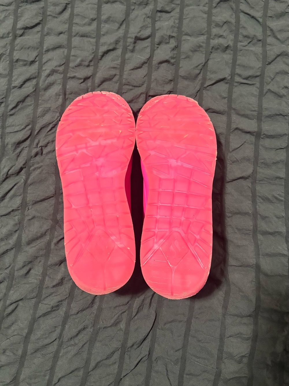 Skechers Kids Neon Pink Lace-Up Sneakers - Picture 4 of 6